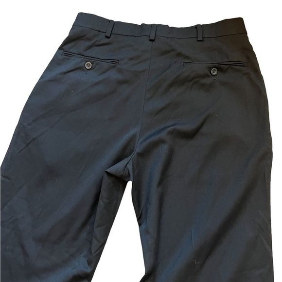 MENS DOCKERS Black Wool Blend Front Pleated Dress Pant Trouser 30 - Picture 5 of 9